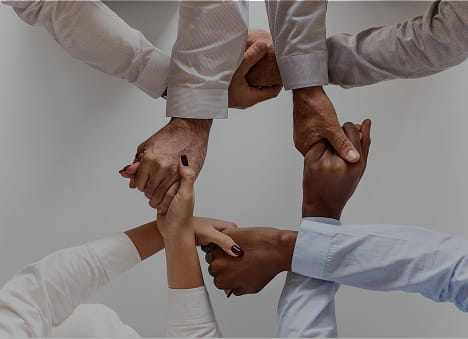 Professional workspace with charts