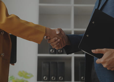 Professional workspace with charts