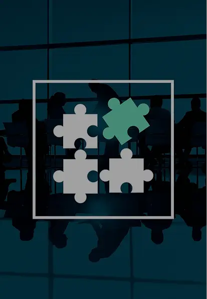 Professional workspace with charts