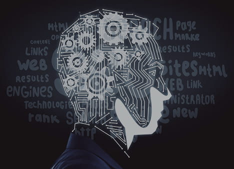 Professional workspace with charts